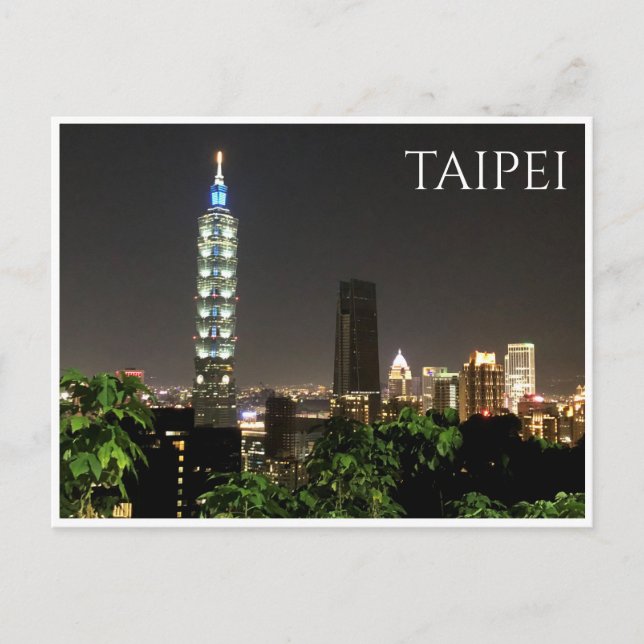 Carte Postale skyline taipei 101 (Devant)