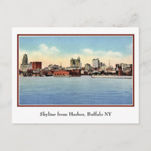 Carte Postale Skyline vintage De Harbour, Buffalo NY