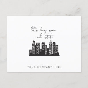 Carte Postale Skyscraper Professionnel Achetons un Immobilier