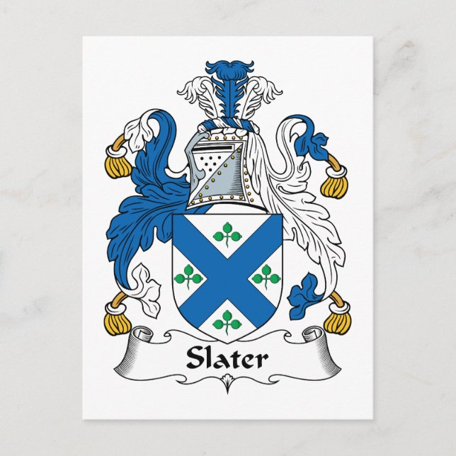 Carte Postale Slater Family Crest (Devant)