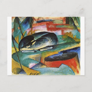 Carte Postale Sleeping Deer par Franz Marc