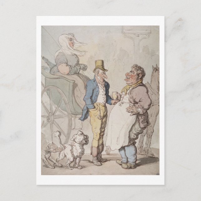 Carte Postale Slender Billy, Voyageurs prenant un rafraîchisseme (Devant)