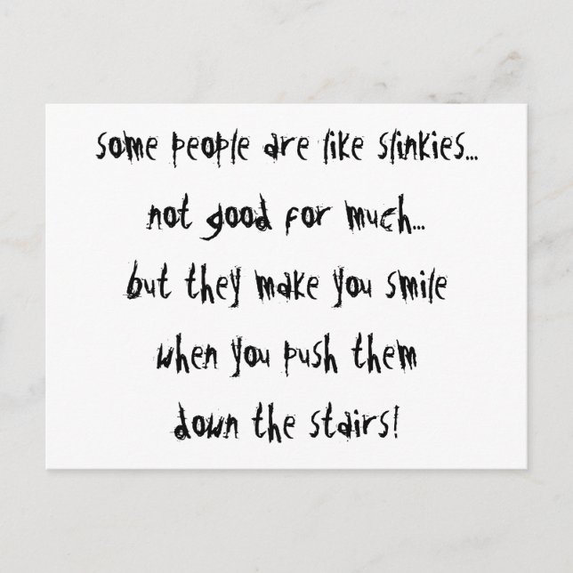 Carte Postale Slinkies (Devant)