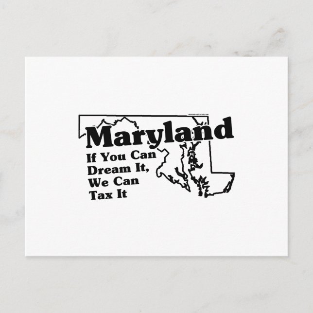 Carte Postale Slogan de l'État du Maryland (Devant)