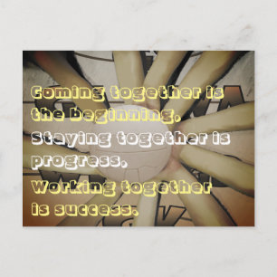 Carte Postale Slogan motivationnel et photo de netball