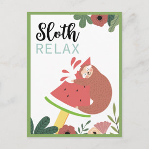 Carte postale Sloth