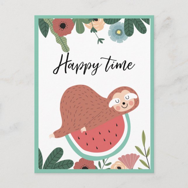 Carte postale Sloth (Devant)