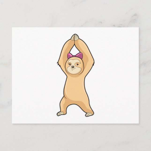 Carte Postale Sloth at Fitness (Devant)