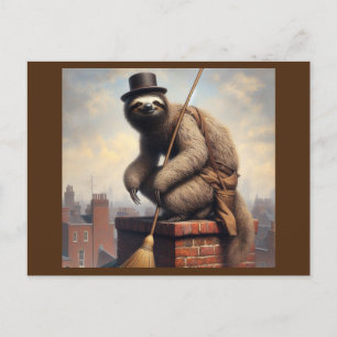Carte Postale Sloth Chimney Sweep