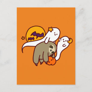 Carte Postale Sloth Halloween