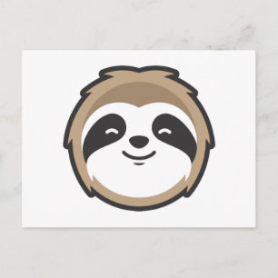 Carte Postale Sloth Mascot