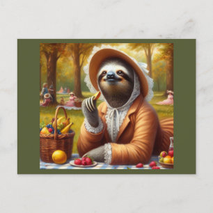 Carte Postale Sloth Picnic