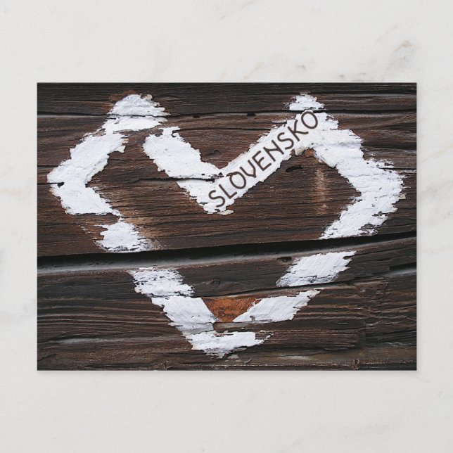 Carte Postale Slovensko Heart (Devant)