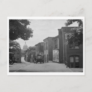 Carte Postale Slums près du Capitole, Washington, D.C. 1935 Vint