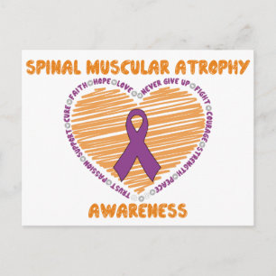 Carte Postale SMA Heart & Ribbon