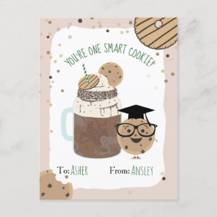 Carte Postale Smart Cookie Chocolat Milkshake Enfants Valentine 