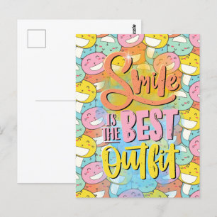 Carte Postale Smile est la meilleure tenue ! Motivation