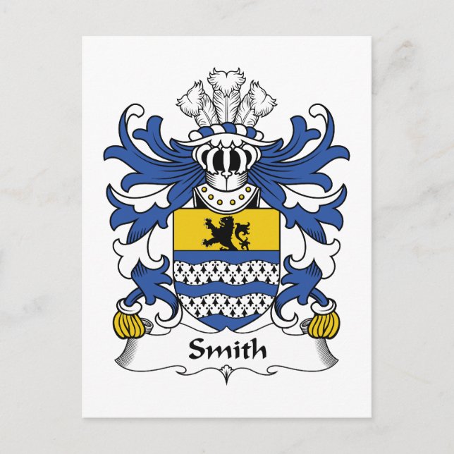 Carte Postale Smith Family Crest (Devant)