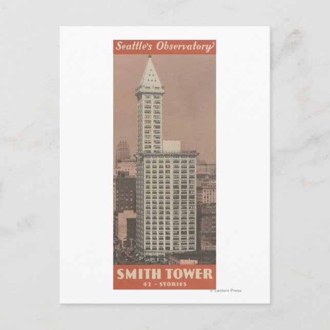 Carte Postale Smith Tower, Observatoire de Seattle (Devant)