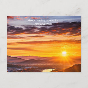 Carte Postale Smokey Mountains vu de Knoxville, Tennessee