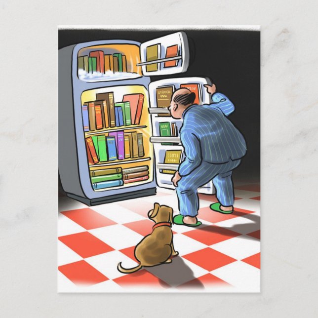 Carte postale Snack du livre de nuit (Devant)