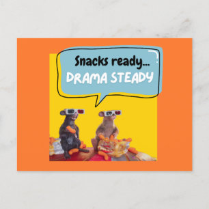 Carte Postale Snacks Ready, Drama Steady