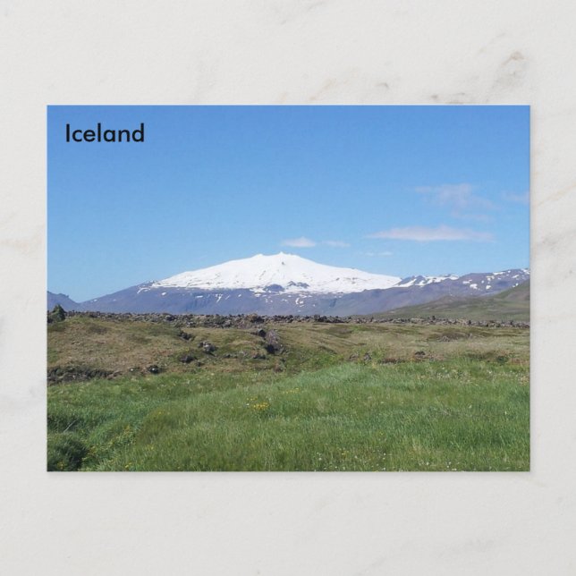 Carte Postale Snæ fellsjökull, Islande (Devant)