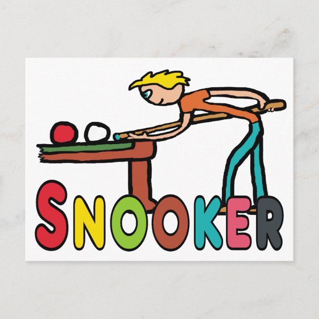 Carte Postale Snooker (Devant)