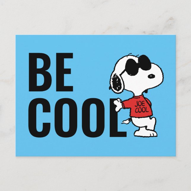 Carte Postale Snoopy "Joe Cool" debout (Devant)