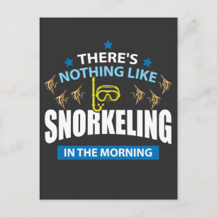 Carte Postale Snorkeling le matin - Diver cadeau