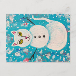 Carte Postale Snow Kitty