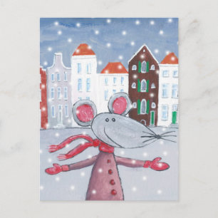 Carte Postale Snow Mouse