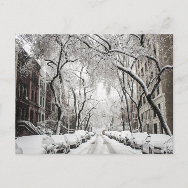 Carte Postale Snow Urban Christmas à Brooklyn (Devant)