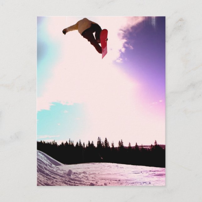Carte postale Snowboard Air (Devant)