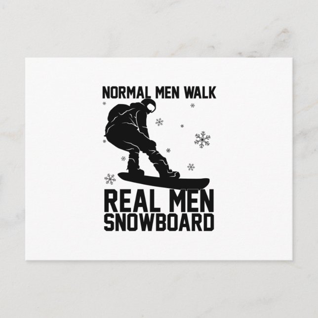 Carte Postale Snowboard Snowboard Snowboard Idée cadeau Ski (Devant)