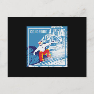Carte Postale Snowboard Snowboard Snowboardeur cadeau hiver
