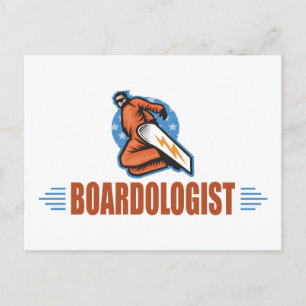 Carte Postale Snowboardeur amusant Snowboard Hiver Sport