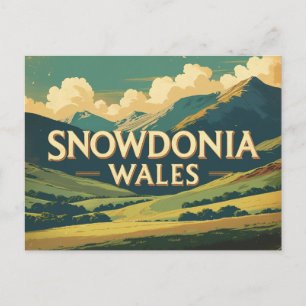 Carte Postale Snowdonia, Pays de Galles – Sommets majestueux et