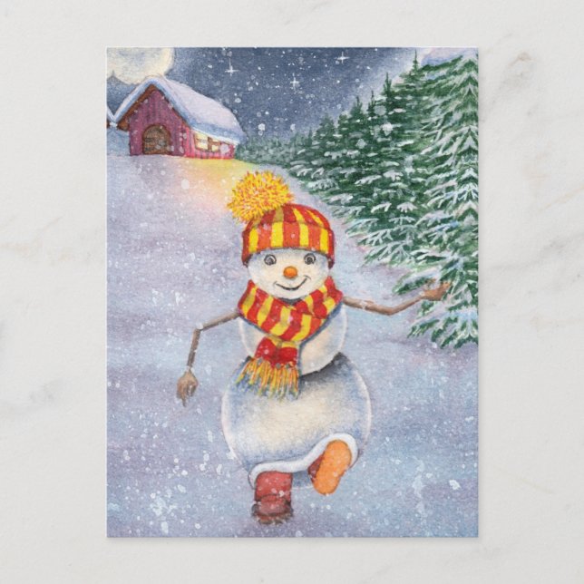 Carte Postale Snowman (Devant)