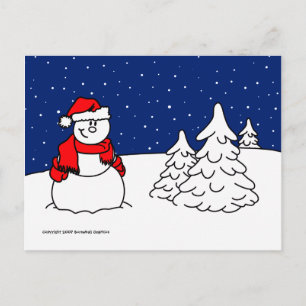Carte postale Snowman