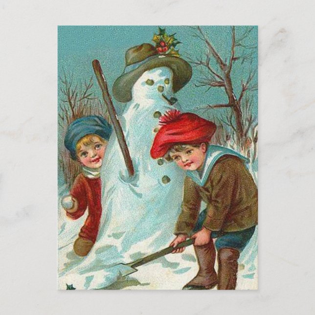 Carte Postale Snowman (Devant)