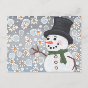 Carte Postale Snowman in a Snowstorm