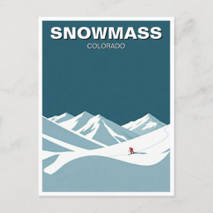 Carte Postale Snowmass Colorado Ski