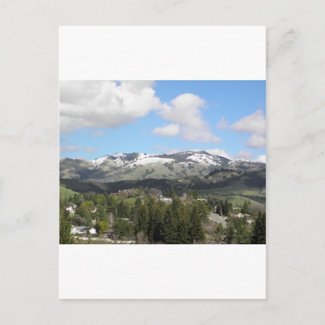 Carte Postale Snowy Mt. Diablo (Devant)