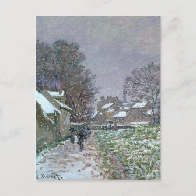 Carte Postale Snowy Path à Argenteuil (Devant)