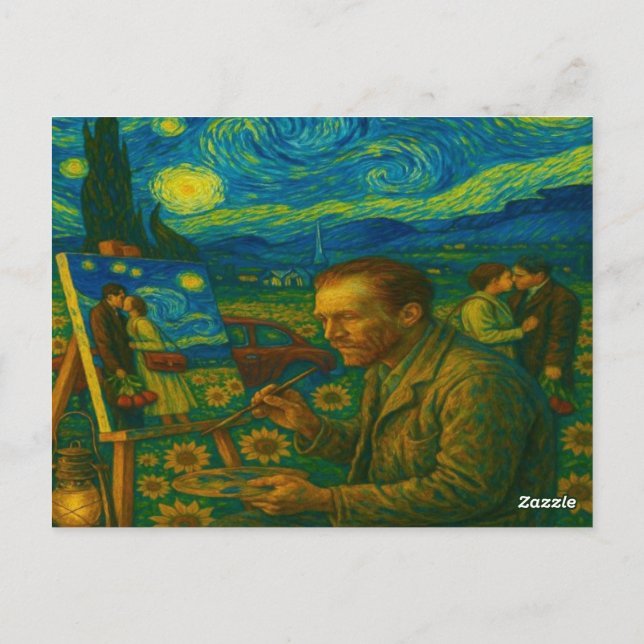 Carte Postale sob uma musa estrelada - under a starry muse (Dos)