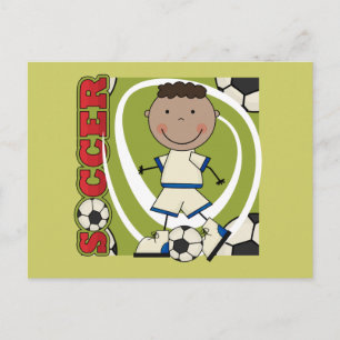 Carte Postale SOCCER - Afro-américains garçons TShirts et cadeau