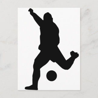 Carte Postale Soccer Kick Silhouette