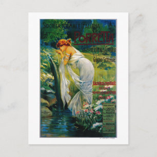 Carte Postale Societa Termale Italiana Poster Vintage Europe