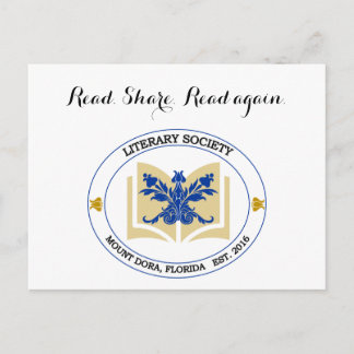 Carte postale Société littéraire